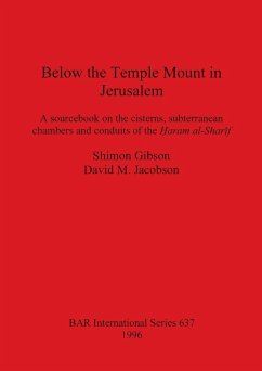 Below the Temple Mount in Jerusalem - Gibson, Shimon; Jacobson, David M.