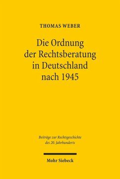 Cover Die Ordnung der Rechtsberatung in Deutschland nach 1945 (eBook, PDF)