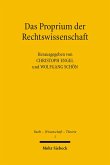 Das Proprium der Rechtswissenschaft (eBook, PDF)