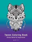 Tween Coloring Book: Stress Relief & Inspiration: Detailed Zendoodle Pages For Boys, Girls, Preteens, Ages 8-12, Intricate Complex Zentangl