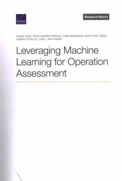Leveraging Machine Learning for Operation Assessment - Egel, Daniel; Brown, Ryan Andrew; Robinson, Linda; Adgie, Mary Kate; Léveillé, Jasmin; Matthews, Luke J