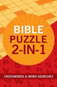 Bible Puzzle 2-In-1: Crosswords and Word Searches - Compiled By Barbour Staff