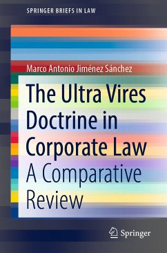 The Ultra Vires Doctrine in Corporate Law (eBook, PDF) - Jiménez Sánchez, Marco Antonio