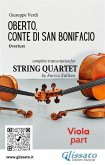 Viola part of "Oberto" for String Quartet (eBook, ePUB)