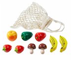 HABA 306455 - Biofino, Einkaufsnetz Obst & Gemüse, Zubehör für Kaufladen, 10-teilig