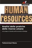 Analisi delle pratiche delle risorse umane