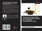 The particularity of the criminal procedure before the Congolese Constitutional Court