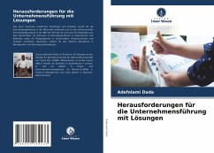 Herausforderungen für die Unternehmensführung mit Lösungen - Dada, Adefolami