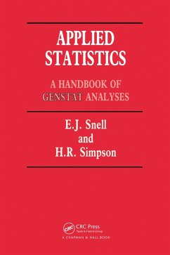 Applied Statistics (eBook, ePUB) - Snell, E. J.; Simpson, H.