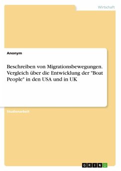 Beschreiben von Migrationsbewegungen. Vergleich über die Entwicklung der 