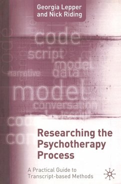 Cover Researching the Psychotherapy Process (eBook, PDF)
