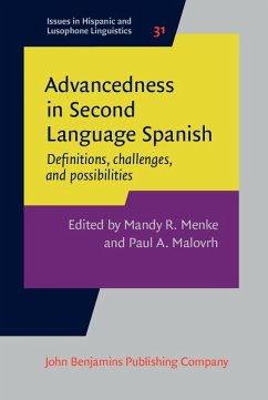 Cover Advancedness in Second Language Spanish (eBook, ePUB)