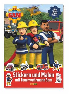 Image of Feuerwehrmann Sam: Stickern und Malen mit Feuerwehrmann Sam