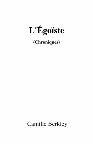 L'Egoiste (eBook, ePUB)