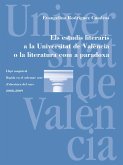 Els estudis literaris a la Universitat de València o la literatura com a paradoxa (eBook, PDF)
