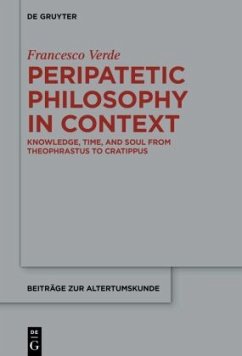 Peripatetic Philosophy in Context - Verde, Francesco