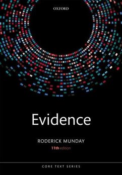 Evidence - Munday, Roderick (Reader Emeritus in Law at the University of Cambri