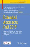 Extended Abstracts Fall 2019 (eBook, PDF)