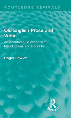 Cover Old English Prose and Verse