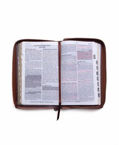 Cover Santa Biblia de Promesas Reina Valera 1960 / Tamaño Manual / Letra Grande / Piel Especial Con Índice Y Cierre / Café // Spanish Promise Bible Rvr60 / Handy Size / Large Print / Leathersoft with Index and Zipper / Brown
