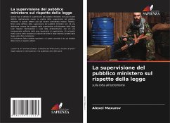 Cover La supervisione del pubblico ministero sul rispetto della legge