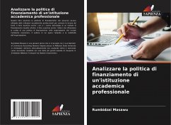 Analizzare la politica di finanziamento di un'istituzione accademica professionale - Masawu, Rumbidzai