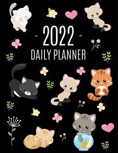 Cats Daily Planner 2022 - Press, Happy Oak Tree