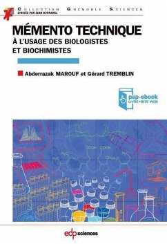 Mémento technique à l'usage des biologistes et biochimistes (eBook, PDF) - Marouf, Abderrazak; Tremblin, Gérard