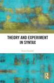 Theory and Experiment in Syntax (eBook, ePUB)