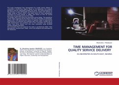 TIME MANAGEMENT FOR QUALITY SERVICE DELIVERY - I. Nwabueze, Akachukwu