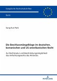 Die Beschlussmaengelklage im deutschen, koreanischen und US-amerikanischen Recht (eBook, ePUB)