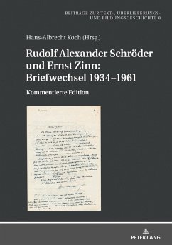 Rudolf Alexander Schroeder und Ernst Zinn: Briefwechsel 1934-1961 (eBook, ePUB)