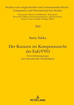 Der Konzern im Kompetenzrecht der EuGVVO (eBook, ePUB) - Samy Sakka, Sakka
