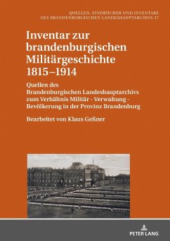Inventar zur brandenburgischen Militaergeschichte 1815-1914 (eBook, ePUB)