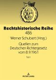 Quellen zum Deutschen Richtergesetz vom 8.9.1961 (eBook, ePUB)