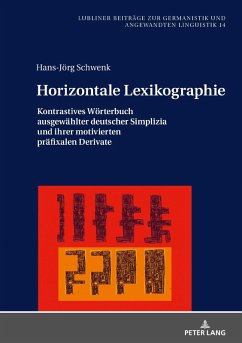 Horizontale Lexikographie (eBook, ePUB) - Hans-Jorg Schwenk, Schwenk