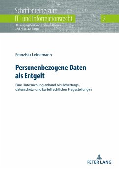 Personenbezogene Daten als Entgelt (eBook, ePUB) - Franziska Leinemann, Leinemann