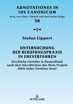 Untersuchung der Berufungspraxis in Eheverfahren (eBook, ePUB) - Stefan Lippert, Lippert