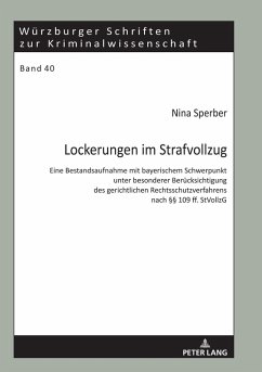 Lockerungen im Strafvollzug (eBook, ePUB) - Nina Sperber, Sperber