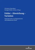 Fehler - Abweichung - Variation (eBook, ePUB)