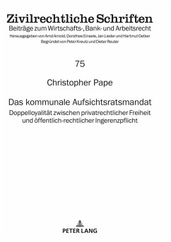 Das kommunale Aufsichtsratsmandat (eBook, ePUB) - Christopher Pape, Pape