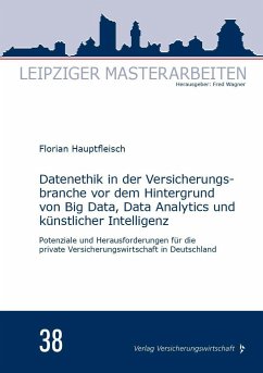 Datenethik in der Versicherungsbranche vor dem Hintergrund von Big Data, Data Analytics und künstlicher Intelligenz - Hauptfleisch, Florian
