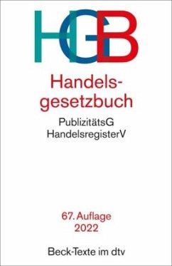 Handelsgesetzbuch HGB - Fleischer, Holger