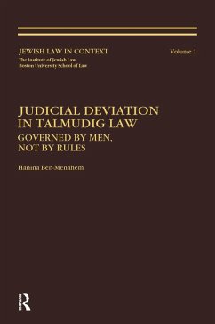 Judicial Deviation In Talmudic Law (eBook, ePUB) Cover Judicial Deviation In Talmudic Law (eBook, ePUB)