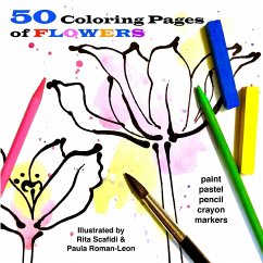 50 Coloring Pages of Flowers - Roman-Leon, Paula