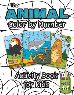 The Animal Color by Number Activity Book for Kids - Engage Books