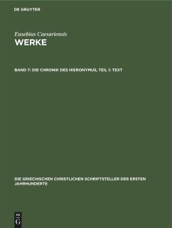 Die Chronik des Hieronymus, Teil 1: Text - Caesariensis, Eusebius