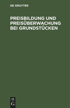 Cover Preisbildung und Preisüberwachung bei Grundstücken