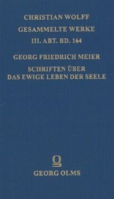 Schriften über das ewige Leben der Seele - Meier, Georg Friedrich