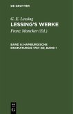 Hamburgische Dramaturgie 1767¿69, Band 1